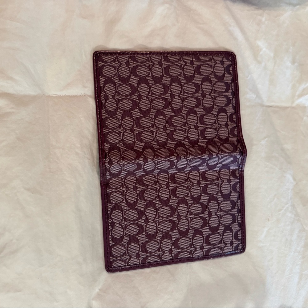 Coach Plum Signature Crossbody Bag w/ Matching Passport Holder (Set) - Picture 9 of 10